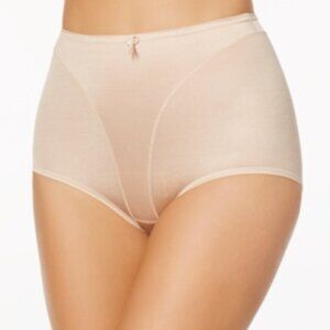 #837 Leonisa Women's Light Tummy-Control Hi Cut Thong-Silhouette Panty - Beige